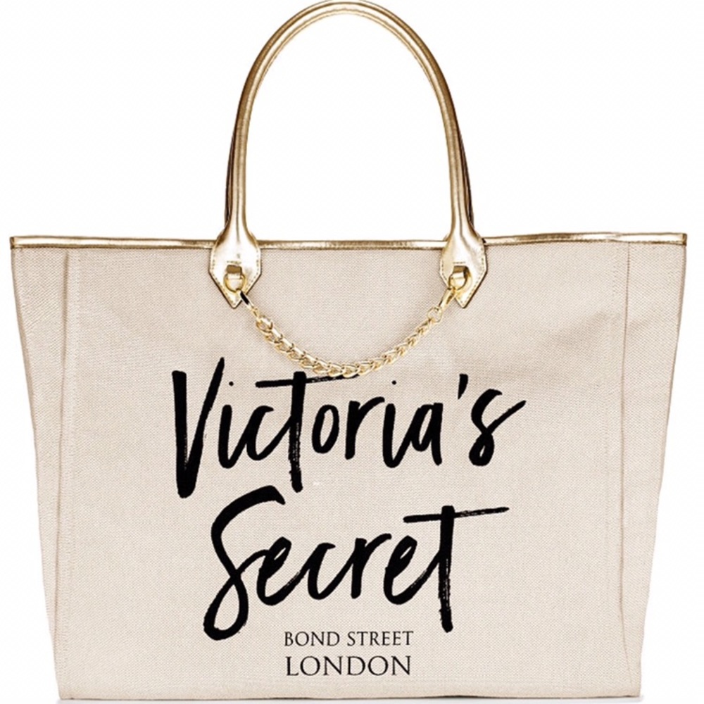 Victoria Secret cream tote